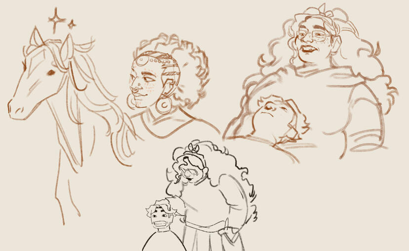 Bust and Halfbody Sketches